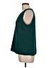 Nine West 100% Polyester Green Sleeveless Blouse Size L - photo 5