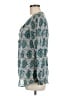 Tory Burch 100% Cotton Multi Color Teal Long Sleeve Blouse Size 6 - photo 5