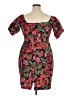 ASOS Paisley Red Cocktail Dress Size 14 - photo 2