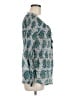 Tory Burch 100% Cotton Multi Color Teal Long Sleeve Blouse Size 6 - photo 4