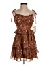 City Studio Paisley Brown Cocktail Dress Size S - photo 1