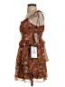 City Studio Paisley Brown Cocktail Dress Size S - photo 5