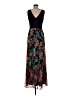 Xscape Floral Black Cocktail Dress Size 6 - photo 2