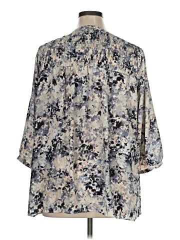 Rose + Olive 3/4 Sleeve Blouse (view 2)