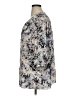 Rose + Olive 100% Polyester Floral Gray 3/4 Sleeve Blouse Size 1X - photo 5