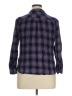 Westport 100% Rayon Plaid Blue Long Sleeve Blouse Size XL Petite - photo 2