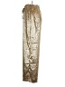 Unbranded 100% Polyester Metallic Gold Casual Pants Size L - photo 5