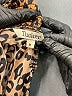 Tucker Animal Print Brown Long Sleeve Blouse Size M - photo 7
