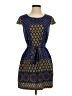 Collective Concepts 100% Polyester Paisley Blue Casual Dress Size XS - photo 1