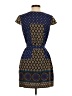 Collective Concepts 100% Polyester Paisley Blue Casual Dress Size XS - photo 2