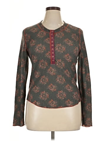Natural Life Long Sleeve Henley (view 1)