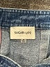 Sugar Lips 100% Cotton Blue Jumpsuit Size M - photo 4
