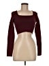 Zara Burgundy Long Sleeve Top Size M - photo 1