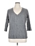 New York & Company 100% Acrylic Gray Pullover Sweater Size XL - photo 1