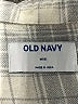 Old Navy 100% Cotton Plaid Ivory Long Sleeve Button-Down Shirt Size 8 - photo 3