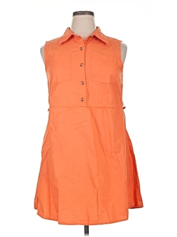 Derek Heart Sleeveless Button-Down Shirt (view 1)
