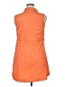 Derek Heart Orange Sleeveless Button-Down Shirt Size XL - photo 2