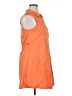 Derek Heart Orange Sleeveless Button-Down Shirt Size XL - photo 4