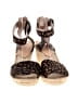 J.Crew Animal Print Brown Wedges Size 9 - photo 2