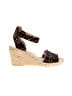J.Crew Animal Print Brown Wedges Size 9 - photo 1