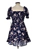 Blush Floral Blue Casual Dress Size L - photo 2
