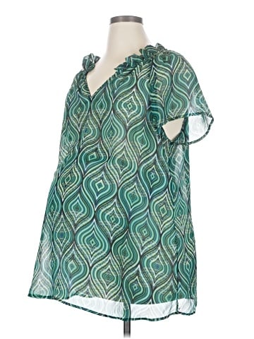 Due Maternity Short Sleeve Blouse (view 1)