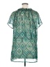 Due Maternity 100% Polyester Green Short Sleeve Blouse Size XL Maternity - photo 2