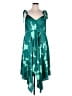 Alexis 100% Polyester Stars Teal Cocktail Dress Size 1X - photo 1