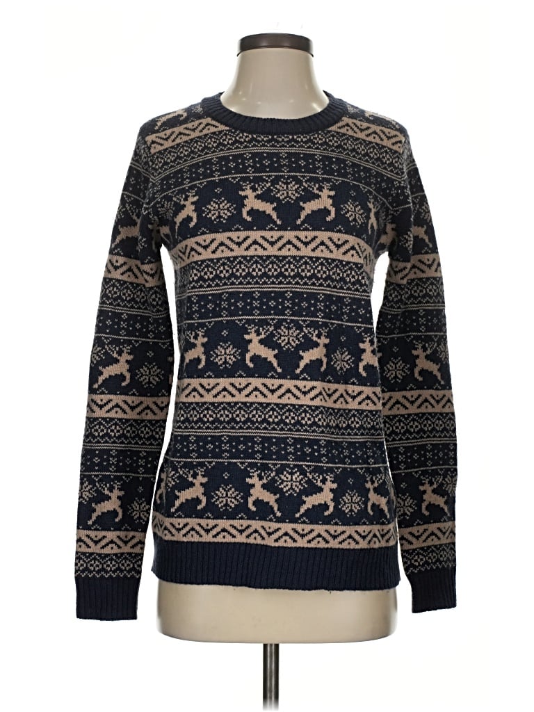 Pre-owned Forever 21 Pullover Sweater In Blue