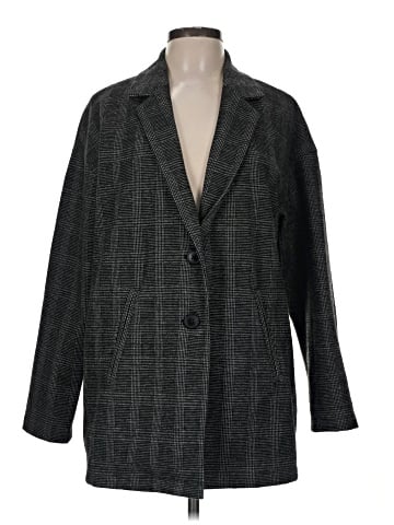 Madewell Glen Plaid Knit Oversized Blazer (view 1)