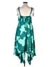 Alexis 100% Polyester Stars Teal Cocktail Dress Size 1X - photo 2