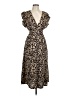 Sienna Sky 100% Polyester Animal Print Brown Cocktail Dress Size L - photo 1