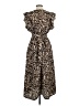 Sienna Sky 100% Polyester Animal Print Brown Cocktail Dress Size L - photo 2