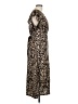 Sienna Sky 100% Polyester Animal Print Brown Cocktail Dress Size L - photo 4