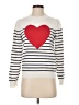 J.Crew Factory Store 100% Cotton Hearts Ivory Pullover Sweater Size S - photo 1
