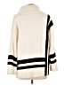 T by Talbots Stripes Ivory Turtleneck Sweater Size L - photo 2