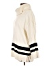 T by Talbots Stripes Ivory Turtleneck Sweater Size L - photo 5