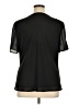 Amanda Smith 100% Acetate Black Short Sleeve Top Size 16 - photo 2
