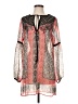 Bebe Animal Print Orange Casual Dress Size S - photo 1