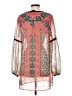 Bebe Animal Print Orange Casual Dress Size S - photo 2