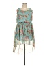 Chesley 100% Polyester Floral Teal Casual Dress Size 3X - photo 1