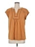 Daniel Rainn Brown Short Sleeve Blouse Size M - photo 1