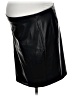Hatch Black Faux Leather Skirt Size XL Maternity (4) - photo 1