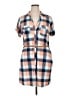 No Comment Plaid Orange Casual Dress Size 1X - photo 1