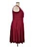 POSESHE Solid Burgundy Cocktail Dress Size 2X - photo 4