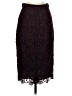 Halogen 100% Polyester Floral Solid Burgundy Formal Skirt Size 0 - photo 2