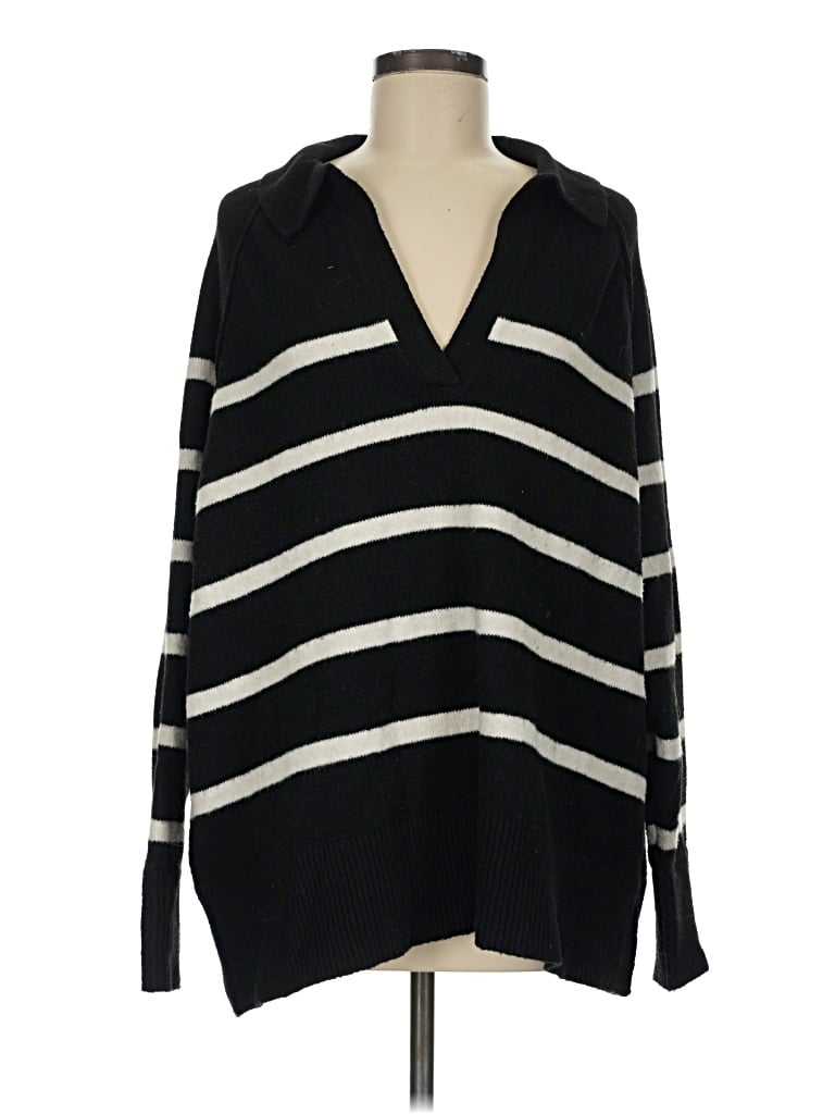 Pre-owned Aerie Pullover Sweater In Black