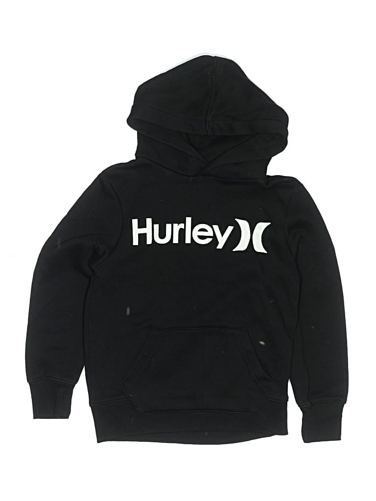 Pre-owned Hurley Kids' Pullover Hoodie In Black
