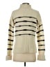 Veronica Beard Stripes Ivory Turtleneck Sweater Size S - photo 2