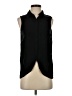 Cope 100% Rayon Black Sleeveless Button-Down Shirt Size S - photo 1
